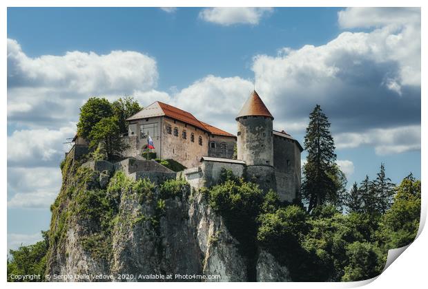 The castle of Bled Print by Sergio Delle Vedove