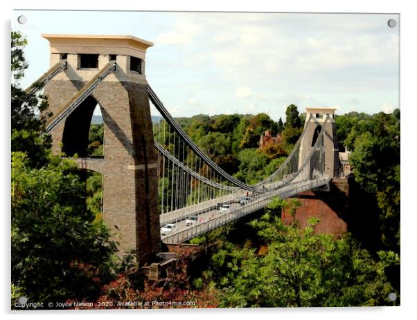 Clifton Suspension Bridge, Bristol Acrylic by Joyce Nelson