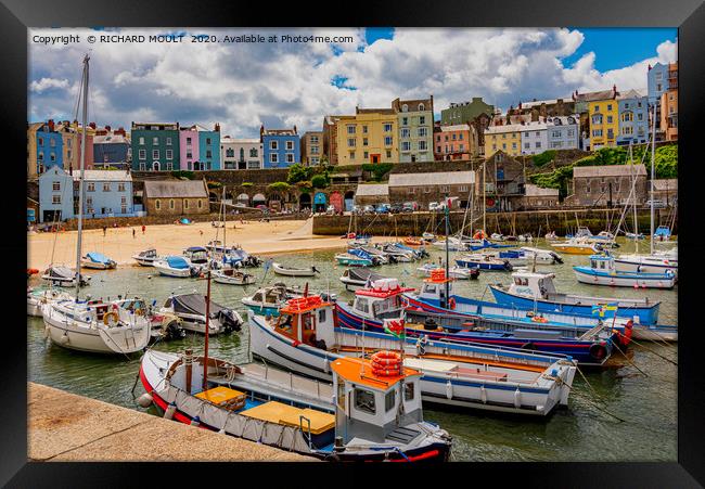 Tenby Harbour Framed Print by RICHARD MOULT