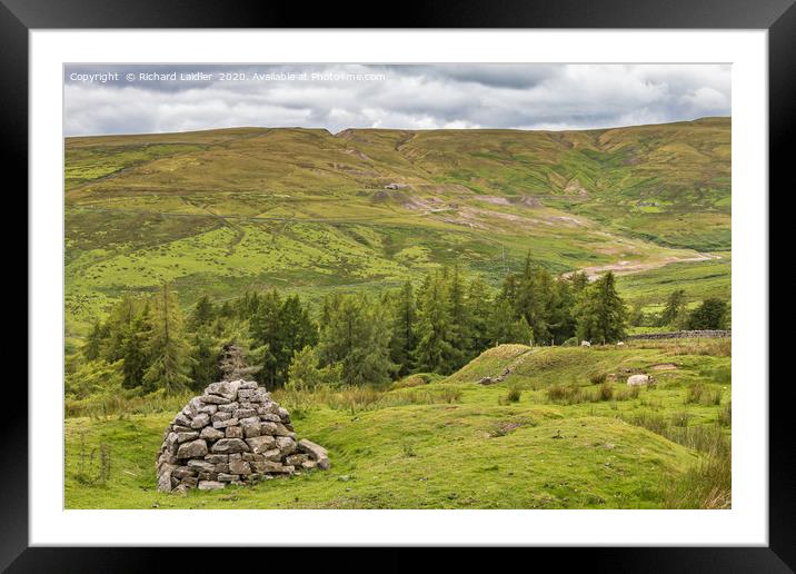 Towards Coldberry from Marlbeck Gutter, Teesdale Framed Mounted Print by Richard Laidler
