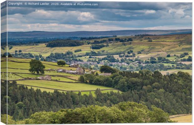 Mickleton, Teesdale from near Aukside Canvas Print by Richard Laidler