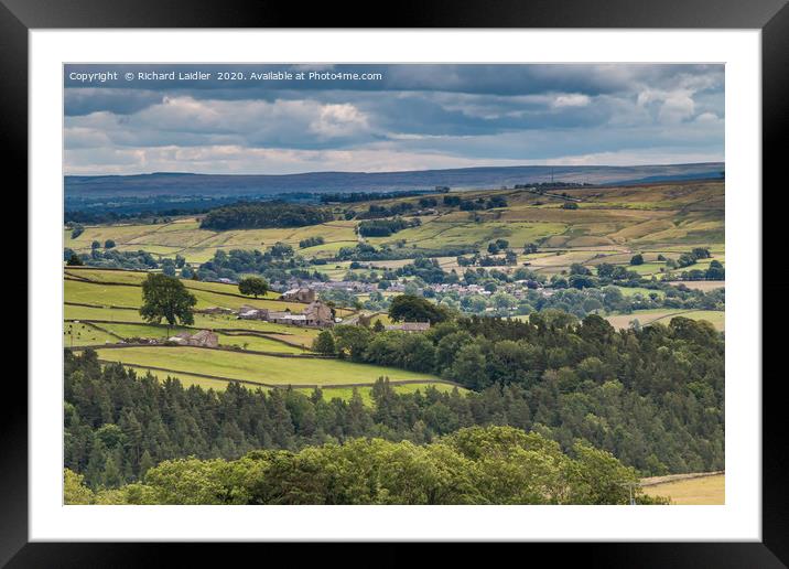 Mickleton, Teesdale from near Aukside Framed Mounted Print by Richard Laidler