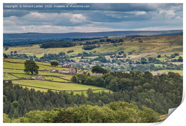 Mickleton, Teesdale from near Aukside Print by Richard Laidler