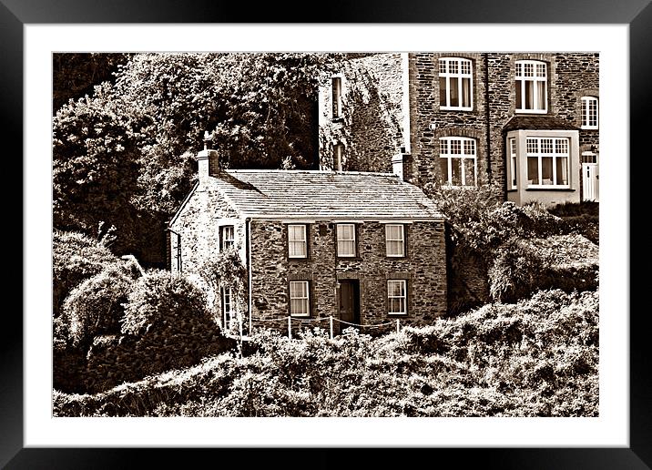 Fern Cottage (Doc Martin's Surgery) Framed Mounted Print by kelly Draper