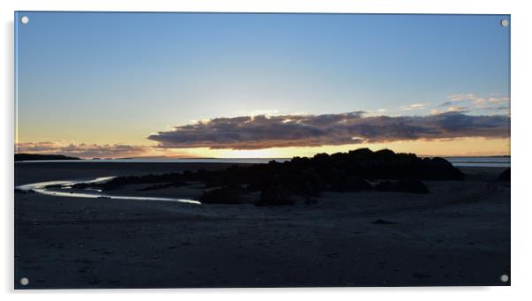 Morning at Cappagh beach Acrylic by barbara walsh