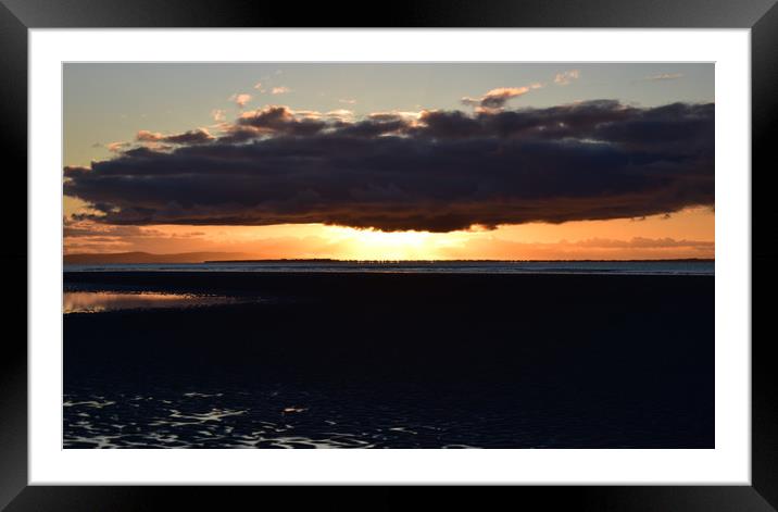 sunrise at Cappagh beach Framed Mounted Print by barbara walsh