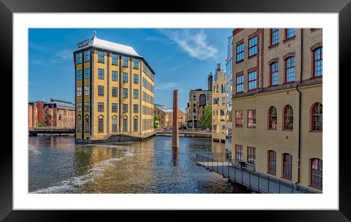 Norrkoping Arbetets Museum Industrial Landscape Framed Mounted Print by Antony McAulay