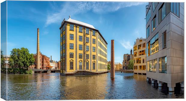 Norrkoping Arbetets Museum Panoramic Landscape Canvas Print by Antony McAulay