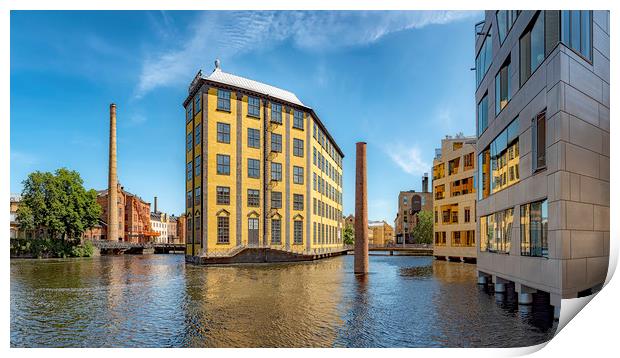 Norrkoping Arbetets Museum Panoramic Landscape Print by Antony McAulay