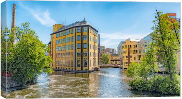 Norrkoping Arbetets Museum Wide Angle View Canvas Print by Antony McAulay