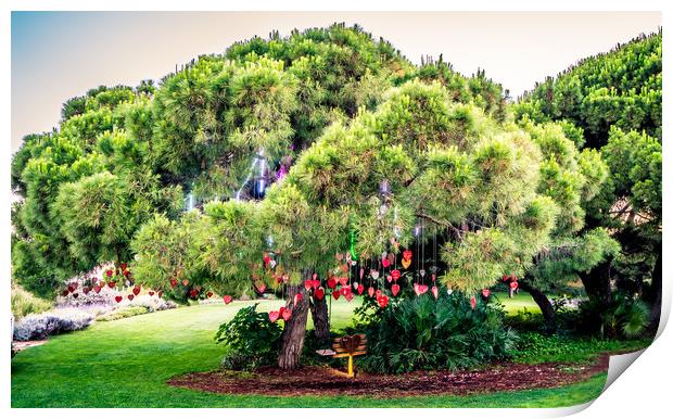 The Love Tree Print by Naylor's Photography