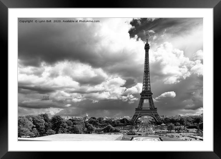 Paris Skyline Framed Mounted Print by Lynn Bolt
