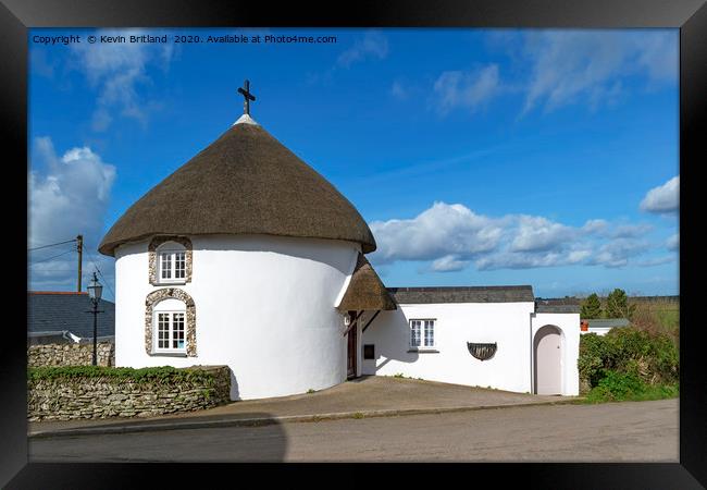 veryan roundhouse cornwall Framed Print by Kevin Britland