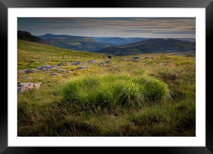 Looking West from Penwyllt (Wild headland) Framed Mounted Print by Leighton Collins
