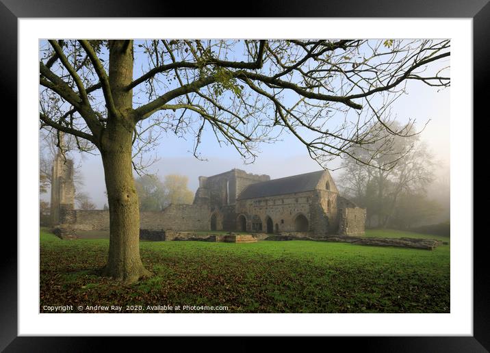 Valle Crucis Abbey Framed Mounted Print by Andrew Ray