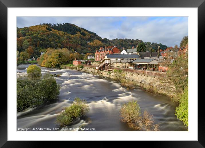 Morning light at Llangollen Framed Mounted Print by Andrew Ray