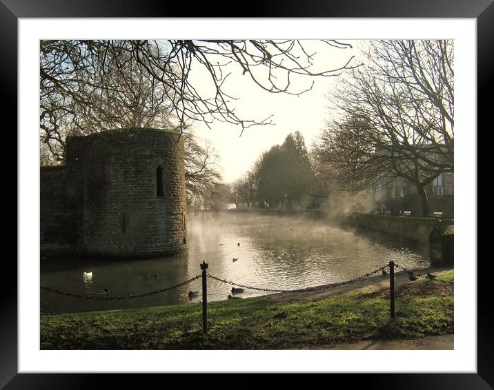 Bishops palace on Misty waters. Framed Mounted Print by Heather Goodwin