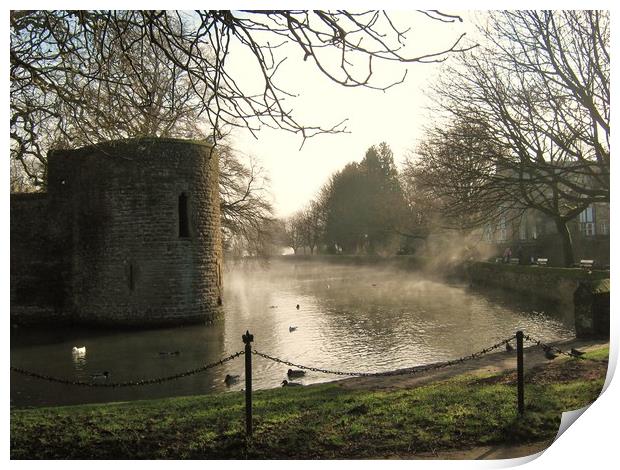 Bishops palace on Misty waters. Print by Heather Goodwin