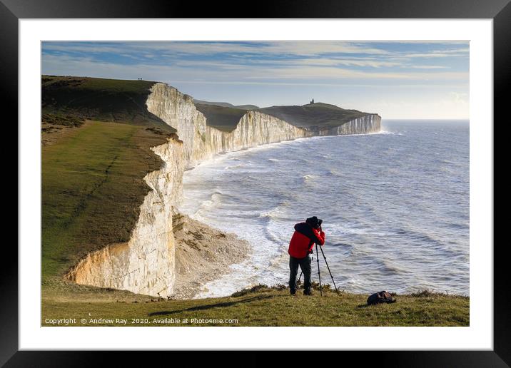 Photographer capturing the Seven Sisters Framed Mounted Print by Andrew Ray