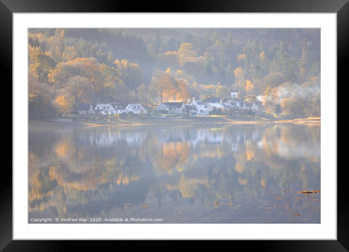 Morning at Cairndow Framed Mounted Print by Andrew Ray
