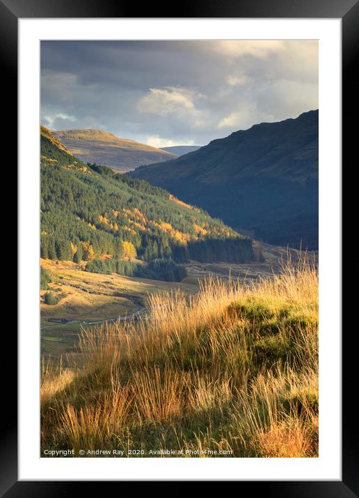 Above Rest and Be Thankful Framed Mounted Print by Andrew Ray