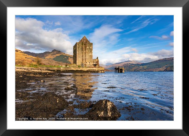 Carrick Castle Framed Mounted Print by Andrew Ray