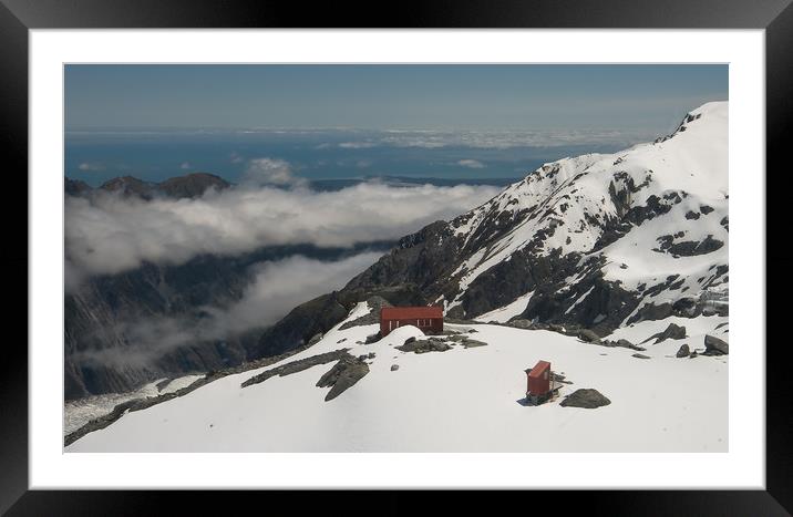 Mueller Hut in Mt. Cook (Aoraki) New Zealand Framed Mounted Print by Chester Tugwell