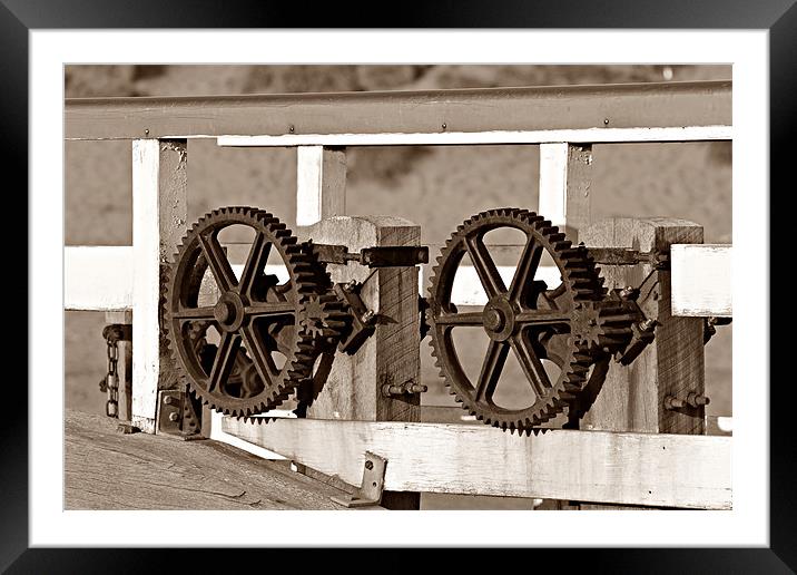 Wheels Of Bude's Lock Framed Mounted Print by kelly Draper