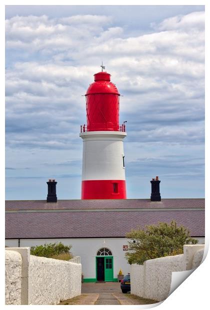 The Souter Lighthouse, Whitburn, Sunderland Print by Rob Cole