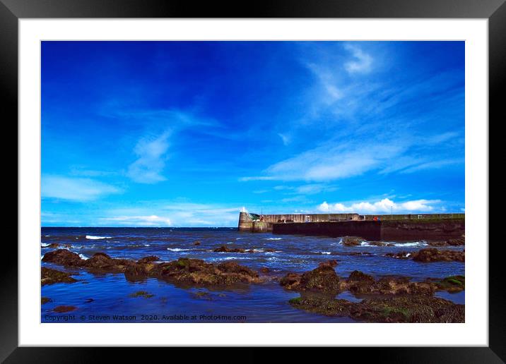 Burnmouth 2 Framed Mounted Print by Steven Watson