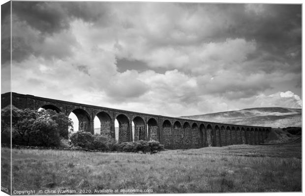 Ribblehead Viaduct - Ingleton - Yorkshire Dales Canvas Print by Chris Warham