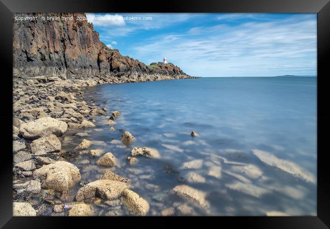 Blue Sky at Aberdour  Framed Print by bryan hynd