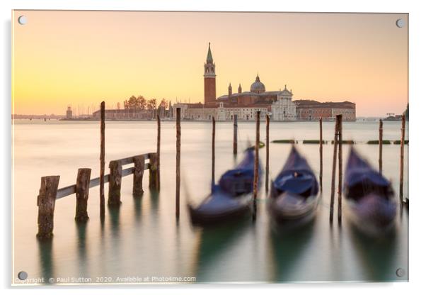 Venetian Pastels Acrylic by Paul Sutton
