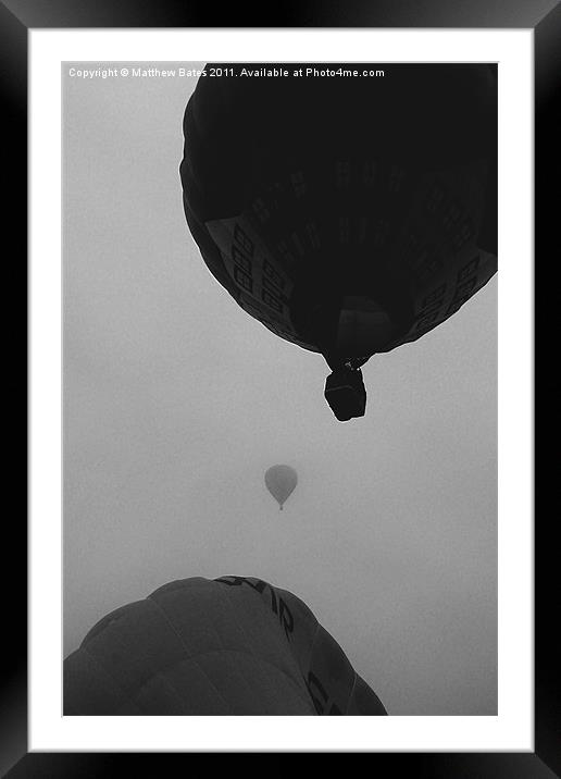 Hot Air Balloons Framed Mounted Print by Matthew Bates