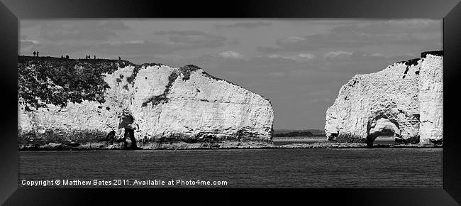 Harry's Rocks Cliffs Framed Print by Matthew Bates