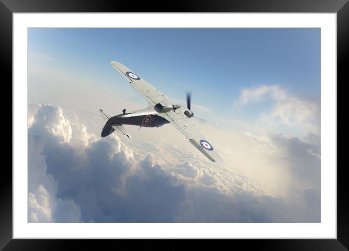 Hawker Hurricane Framed Mounted Print by J Biggadike