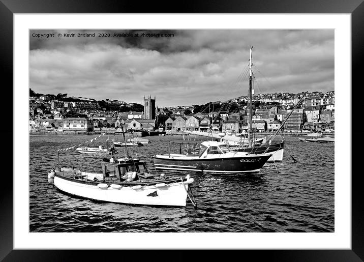 st ives cornwall Framed Mounted Print by Kevin Britland