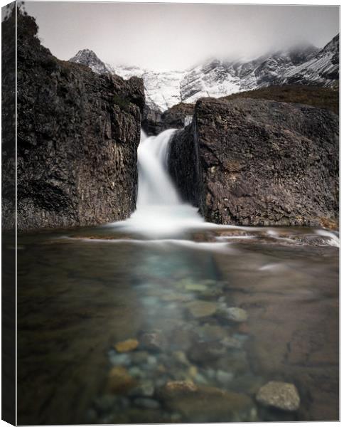Washing machine Fairy pools Canvas Print by Kevin Ainslie