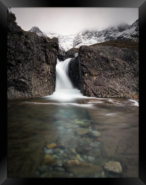 Washing machine Fairy pools Framed Print by Kevin Ainslie