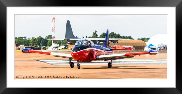 BAC Jet Provest on taxi at RAF Fairford Framed Mounted Print by Clive Wells