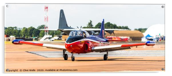BAC Jet Provest on taxi at RAF Fairford Acrylic by Clive Wells