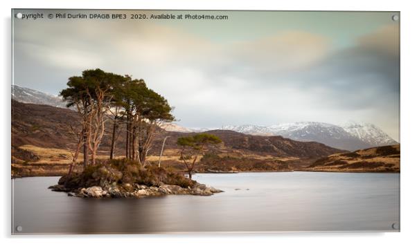 Loch Assynt Scotland Acrylic by Phil Durkin DPAGB BPE4