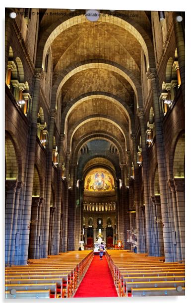monaco cathedral Acrylic by Kevin Britland