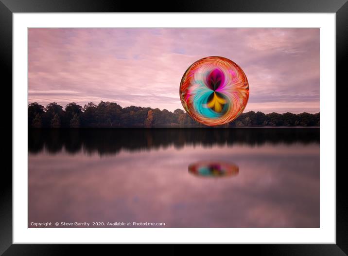 The Orb from the Lake Framed Mounted Print by Steve Garrity