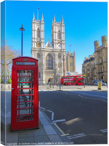 Westminster Abbey  Canvas Print by Graham Long