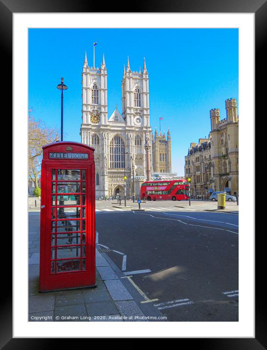 Westminster Abbey  Framed Mounted Print by Graham Long