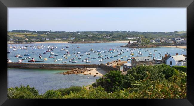 Stunning Scilly Harbour View Framed Print by Simon Marlow
