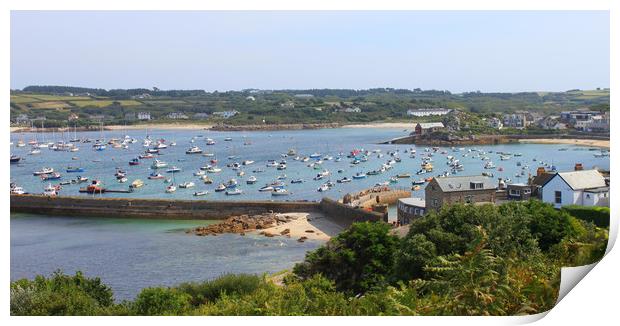 Stunning Scilly Harbour View Print by Simon Marlow
