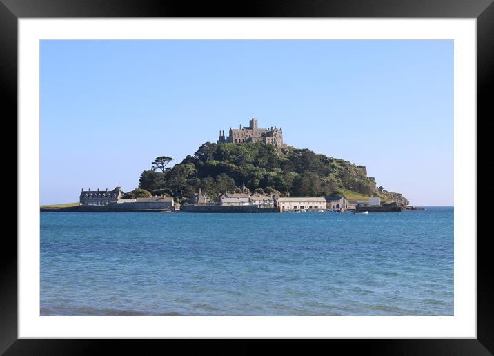 St Michaels mount, Penzance, Cornwall Framed Mounted Print by Simon Marlow