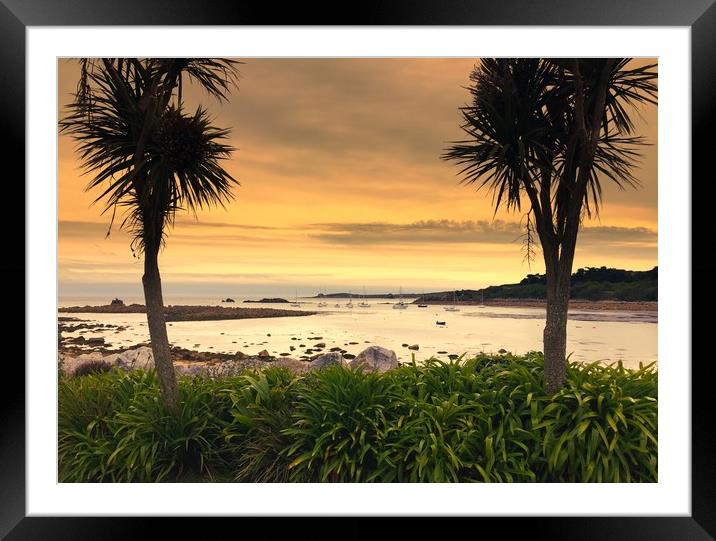 Captivating Sunset Over St Marys Framed Mounted Print by Simon Marlow
